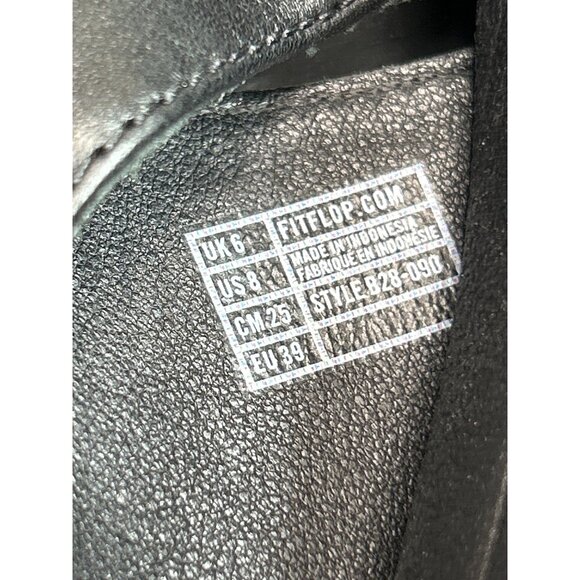 Fitflop Womens Black Leather Sandals Size 8 Adjustable Strap Micro-Wobbleboard - Picture 7 of 8